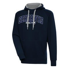 Seattle Seahawks Antigua Victory Pullover Hoodie - College Navy - NFL