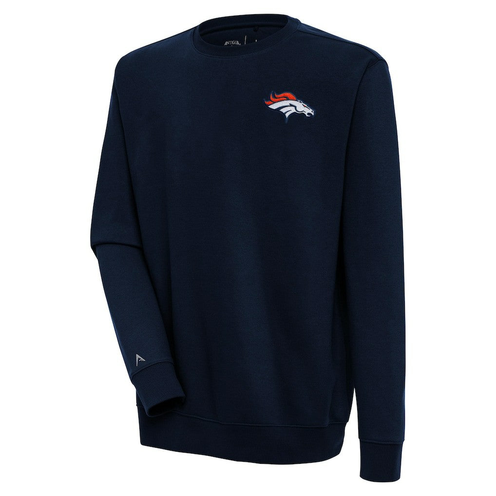 Denver Broncos Antigua Victory Pullover Sweatshirt - Navy - NFL