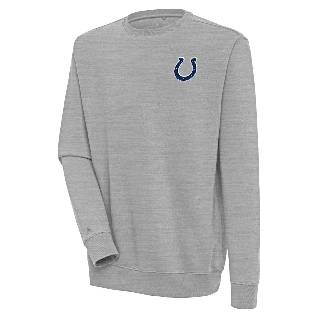 Indianapolis Colts Antigua Victory Pullover Sweatshirt - Heather Gray - NFL