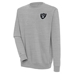 Las Vegas Raiders Antigua Victory Pullover Sweatshirt - Heather Gray - NFL