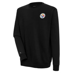 Pittsburgh Steelers Antigua Victory Pullover Sweatshirt - Black - NFL