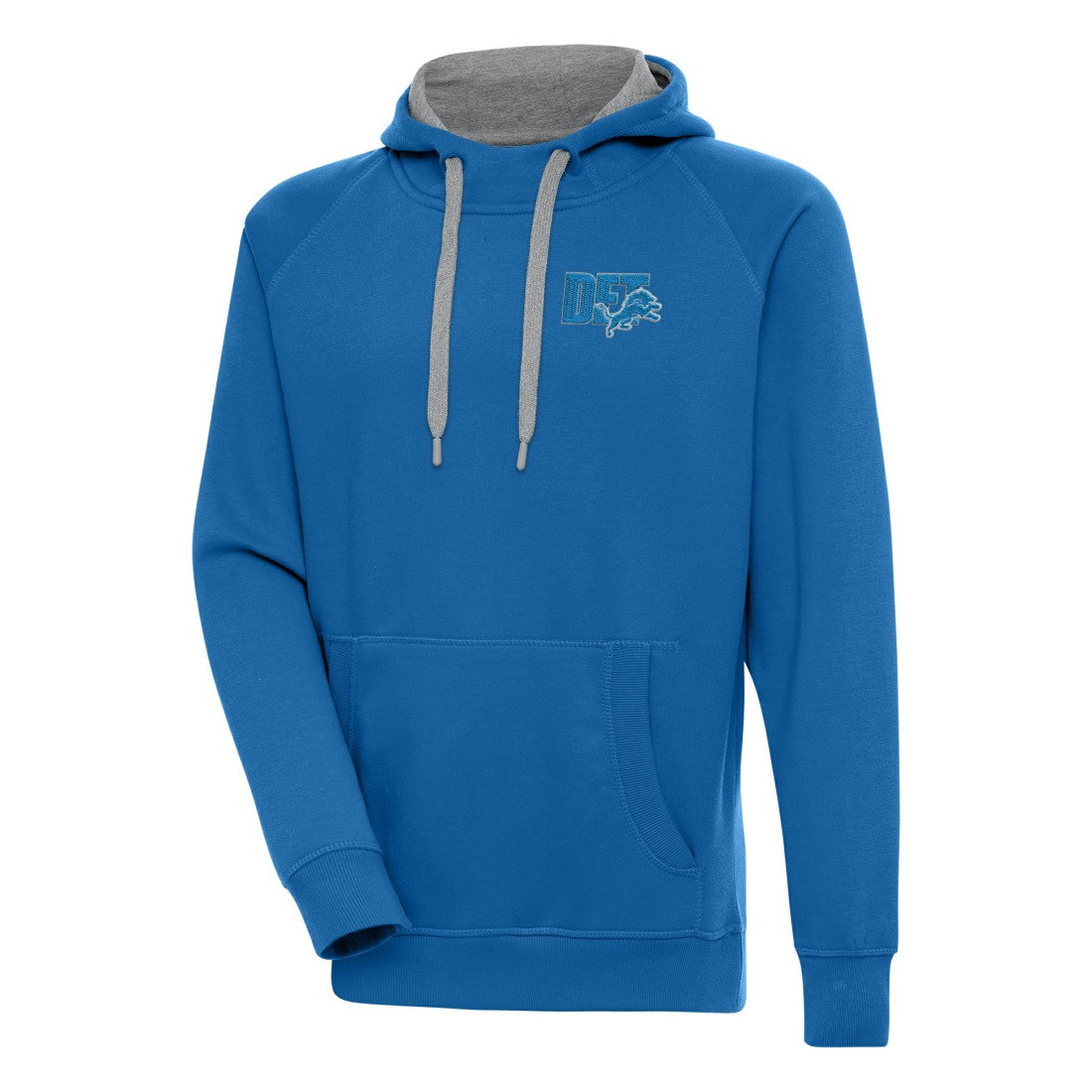 Detroit Lions Antigua Victory Pullover Hoodie - Blue - NFL