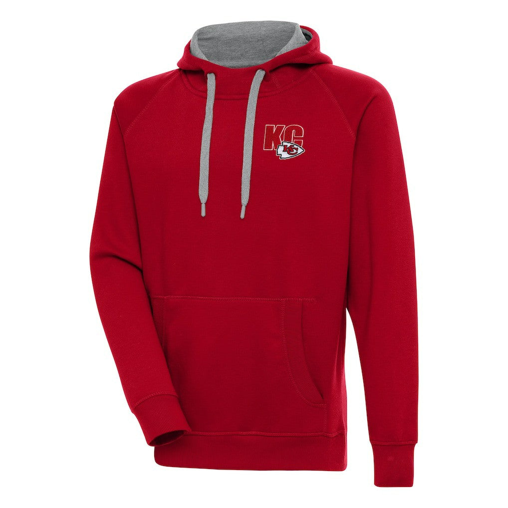 Kansas City Chiefs Antigua Victory Pullover Hoodie - Red - NFL