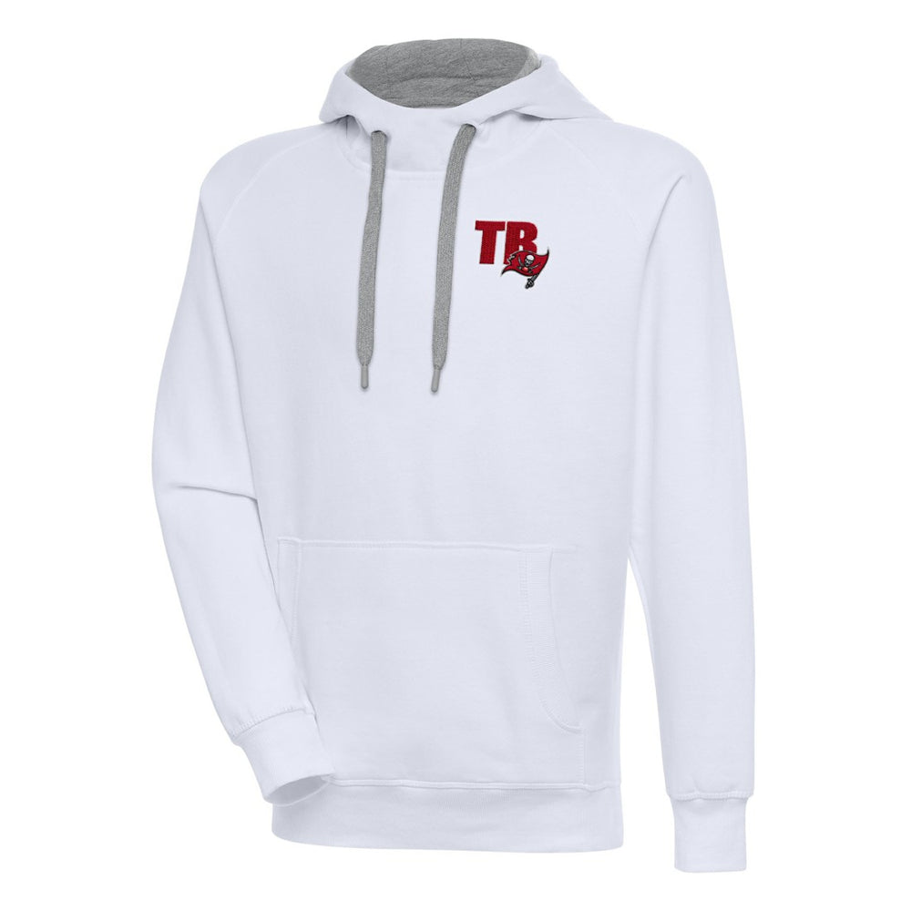 Tampa Bay Buccaneers Antigua Victory Pullover Hoodie - White - NFL