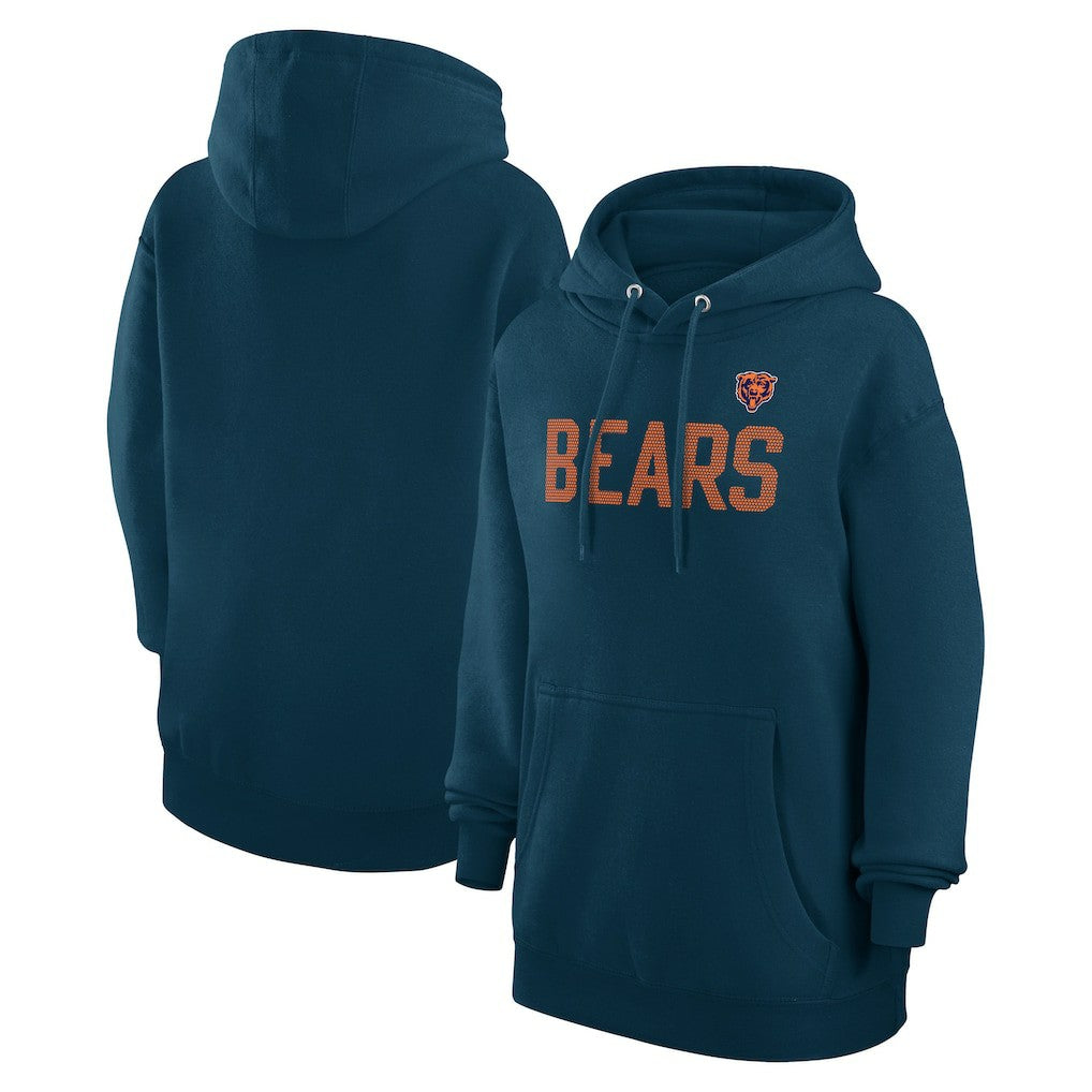 Chicago Bears G-III 4Her by Carl Banks Women's Dot Print Pullover Hoodie - Navy - NFL