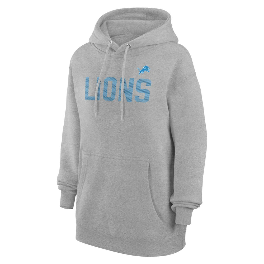Detroit Lions G-III 4Her by Carl Banks Women's Dot Print Pullover Hoodie - Heather Gray - NFL