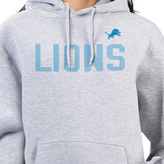 Detroit Lions G-III 4Her by Carl Banks Women's Dot Print Pullover Hoodie - Heather Gray - NFL