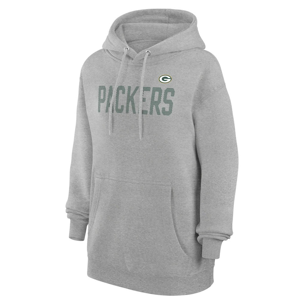 Green Bay Packers G-III 4Her by Carl Banks Women's Dot Print Pullover Hoodie - Heather Gray - NFL