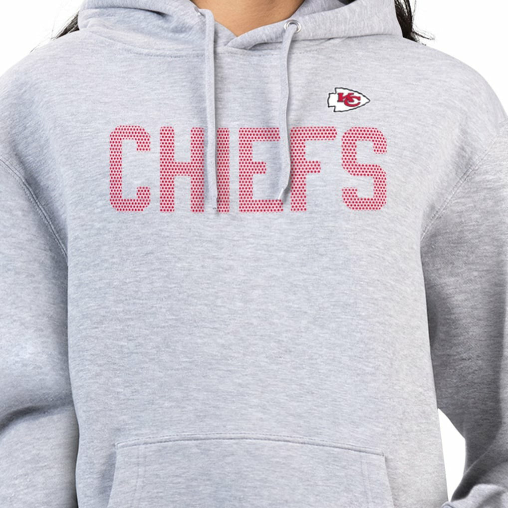 Kansas City Chiefs G-III 4Her by Carl Banks Women's Dot Print Pullover Hoodie - Heather Gray - NFL
