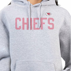 Kansas City Chiefs G-III 4Her by Carl Banks Women's Dot Print Pullover Hoodie - Heather Gray - NFL