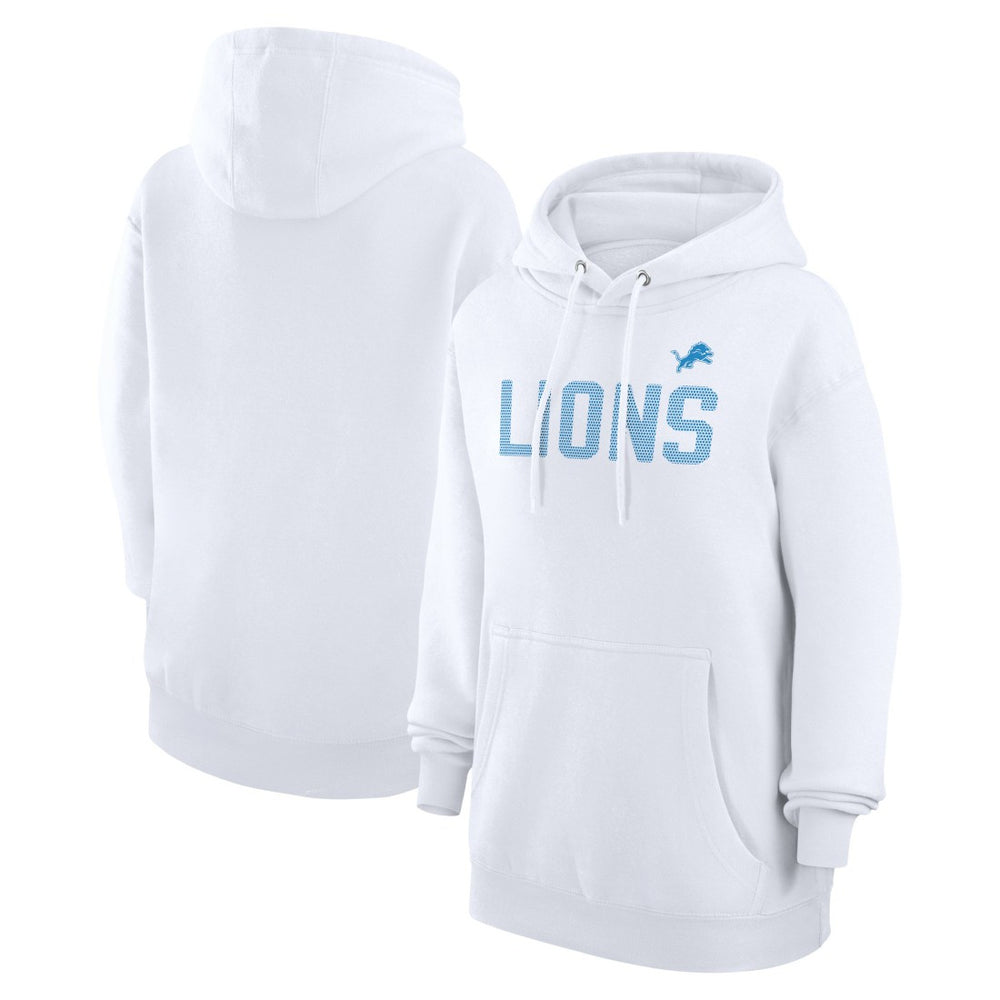 Detroit Lions G-III 4Her by Carl Banks Women's Dot Print Pullover Hoodie - White - NFL