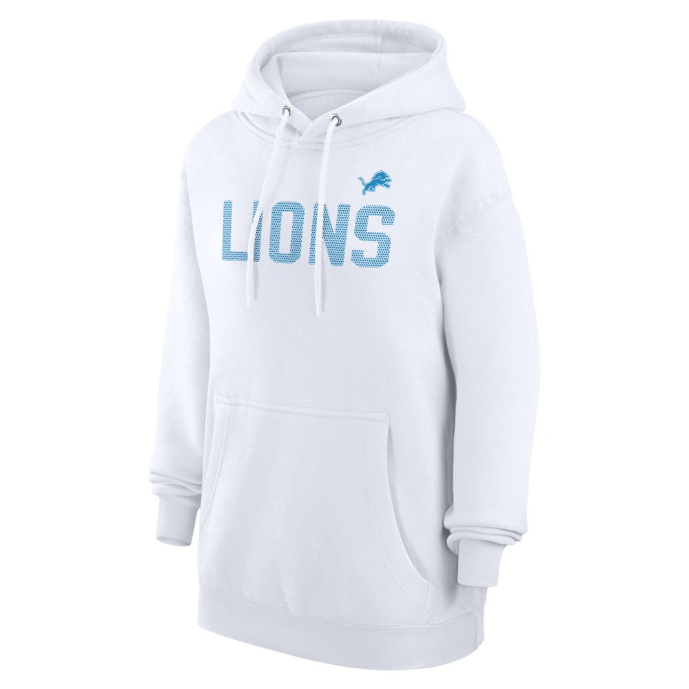 Detroit Lions G-III 4Her by Carl Banks Women's Dot Print Pullover Hoodie - White - NFL
