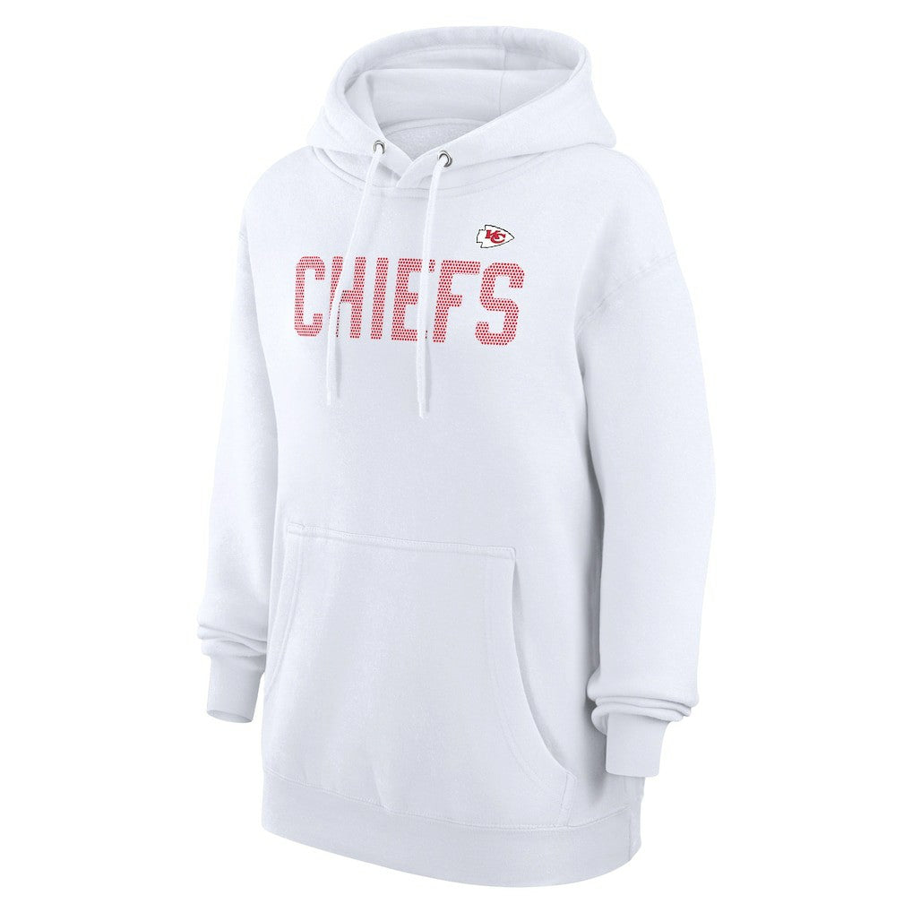 Kansas City Chiefs G-III 4Her by Carl Banks Women's Dot Print Pullover Hoodie - White - NFL