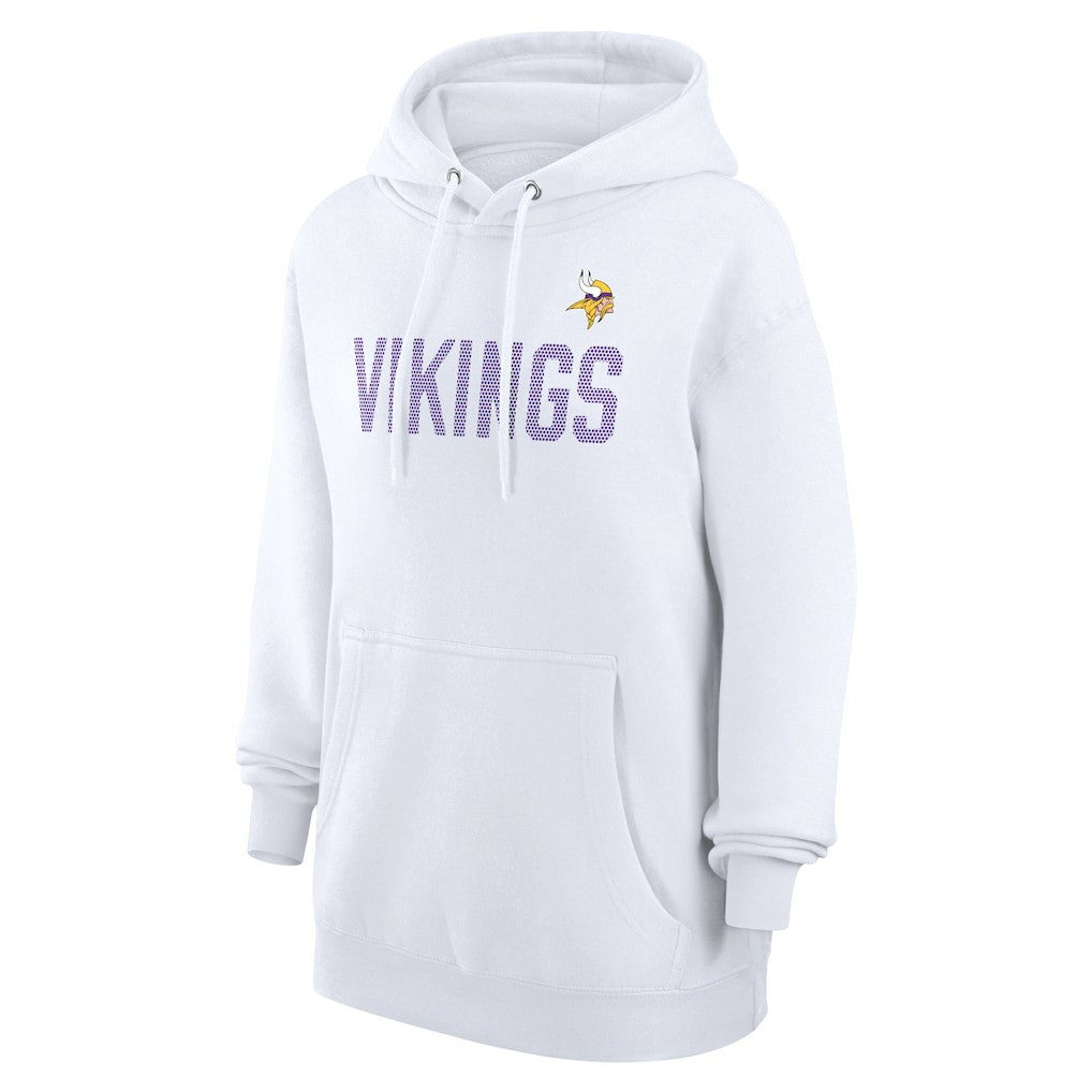 Minnesota Vikings G-III 4Her by Carl Banks Women's Dot Print Pullover Hoodie - White - NFL
