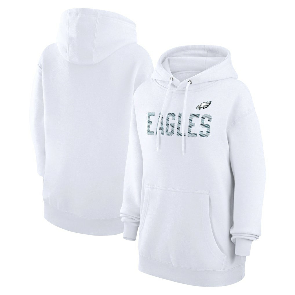Philadelphia Eagles G-III 4Her by Carl Banks Women's Dot Print Pullover Hoodie - White - NFL