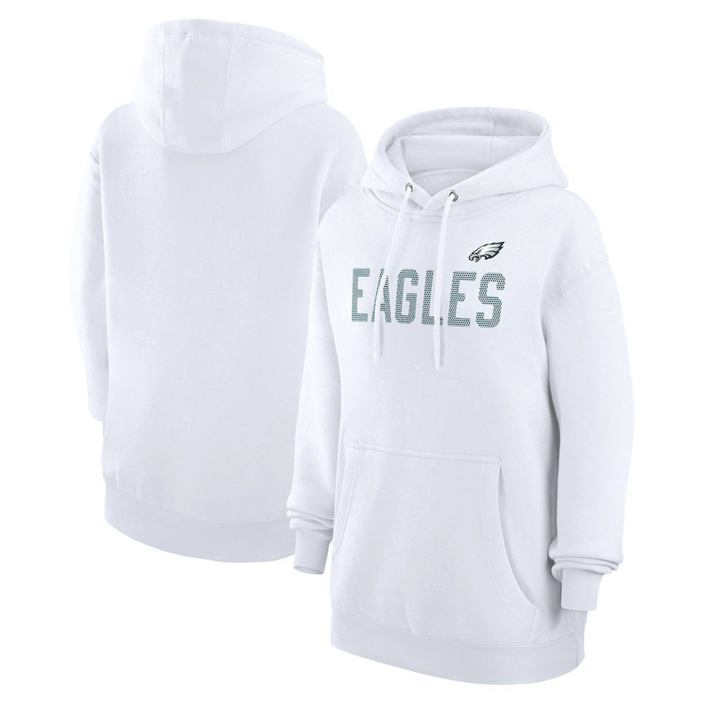 Philadelphia Eagles G-III 4Her by Carl Banks Women's Dot Print Pullover Hoodie - White - NFL