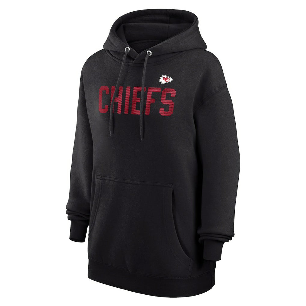 Kansas City Chiefs G-III 4Her by Carl Banks Women's Dot Print Pullover Hoodie - Black - NFL