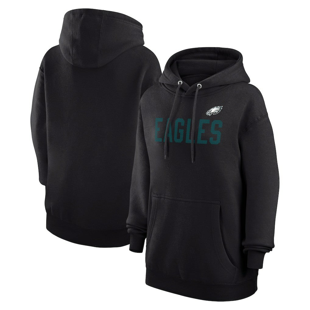 Philadelphia Eagles G-III 4Her by Carl Banks Women's Dot Print Pullover Hoodie - Black - NFL