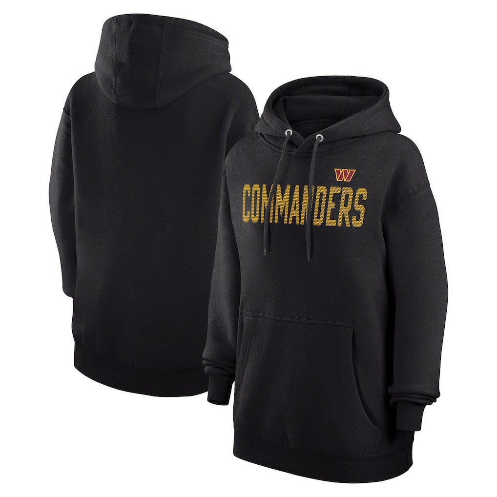 Washington Commanders G-III 4Her by Carl Banks Women's Dot Print Pullover Hoodie - Black - NFL