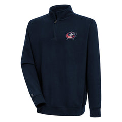 Columbus Blue Jackets Antigua Victory Quarter-Zip Pullover Top - Navy | NHL near me
