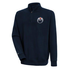 Edmonton Oilers Antigua Victory Quarter-Zip Pullover Top - Navy | NHL sale