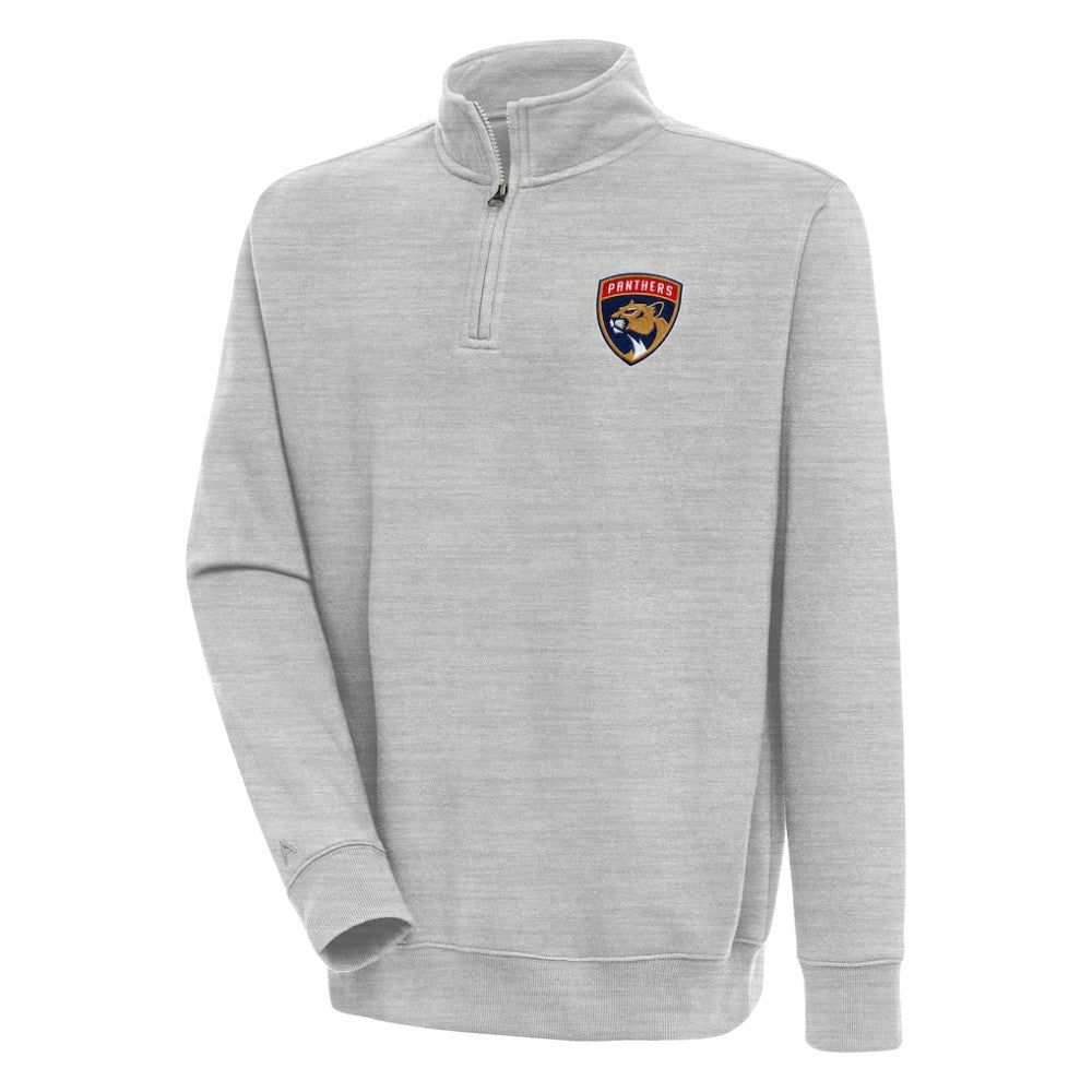 Florida Panthers Antigua Victory Quarter-Zip Pullover Top - Heather Gray | NHL on sale