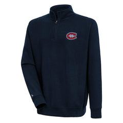 Montreal Canadiens Antigua Victory Quarter-Zip Pullover Top - Navy | NHL near me
