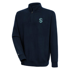 Seattle Kraken Antigua Victory Quarter-Zip Pullover Top - Navy | NHL near me