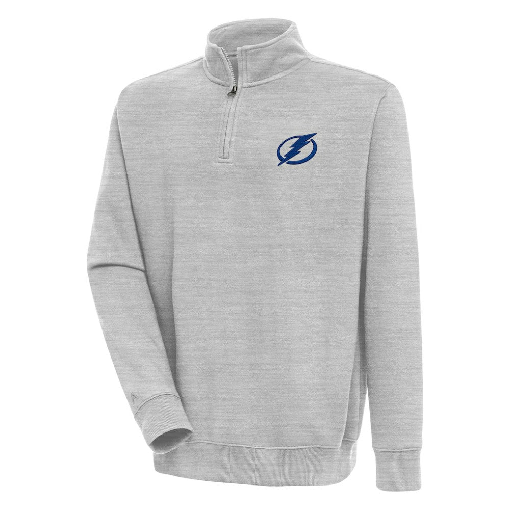Tampa Bay Lightning Antigua Victory Quarter-Zip Pullover Top - Heather Gray | NHL near me