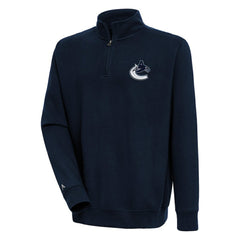 Vancouver Canucks Antigua Victory Quarter-Zip Pullover Top - Navy | NHL near me