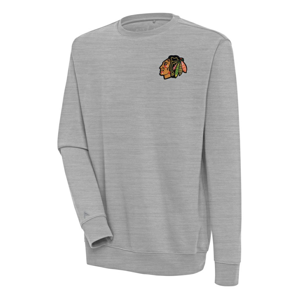 Chicago Blackhawks Antigua Victory Pullover Sweatshirt - Heather Gray | NHL on sale