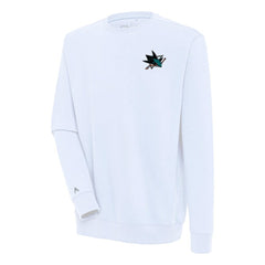 San Jose Sharks Antigua Victory Pullover Sweatshirt - White | NHL discount