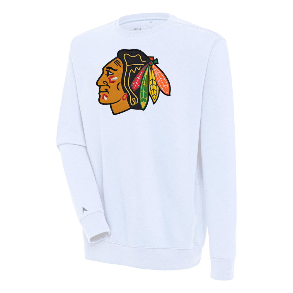 Chicago Blackhawks Antigua Victory Pullover Sweatshirt - White | NHL on sale