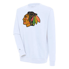 Chicago Blackhawks Antigua Victory Pullover Sweatshirt - White | NHL on sale
