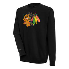 Chicago Blackhawks Antigua Victory Pullover Sweatshirt - Black | NHL near me