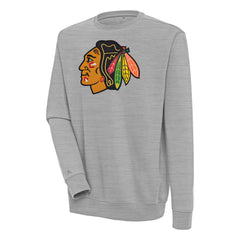 Chicago Blackhawks Antigua Victory Pullover Sweatshirt - Heather Gray | NHL sale
