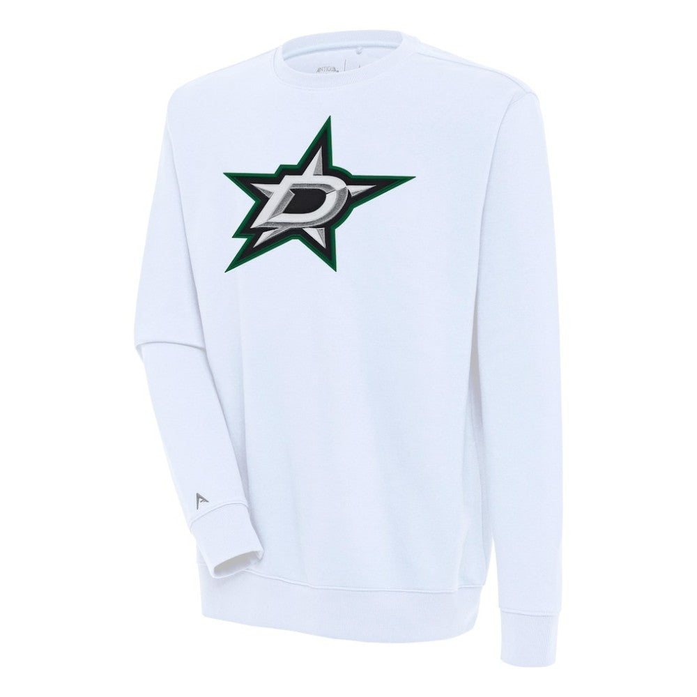 Dallas Stars Antigua Victory Pullover Sweatshirt - White | NHL Lifestyle