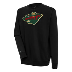 Minnesota Wild Antigua Victory Pullover Sweatshirt - Black | NHL Clearance