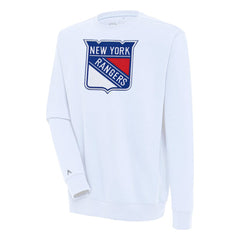 New York Rangers Antigua Victory Pullover Sweatshirt - White | NHL discount