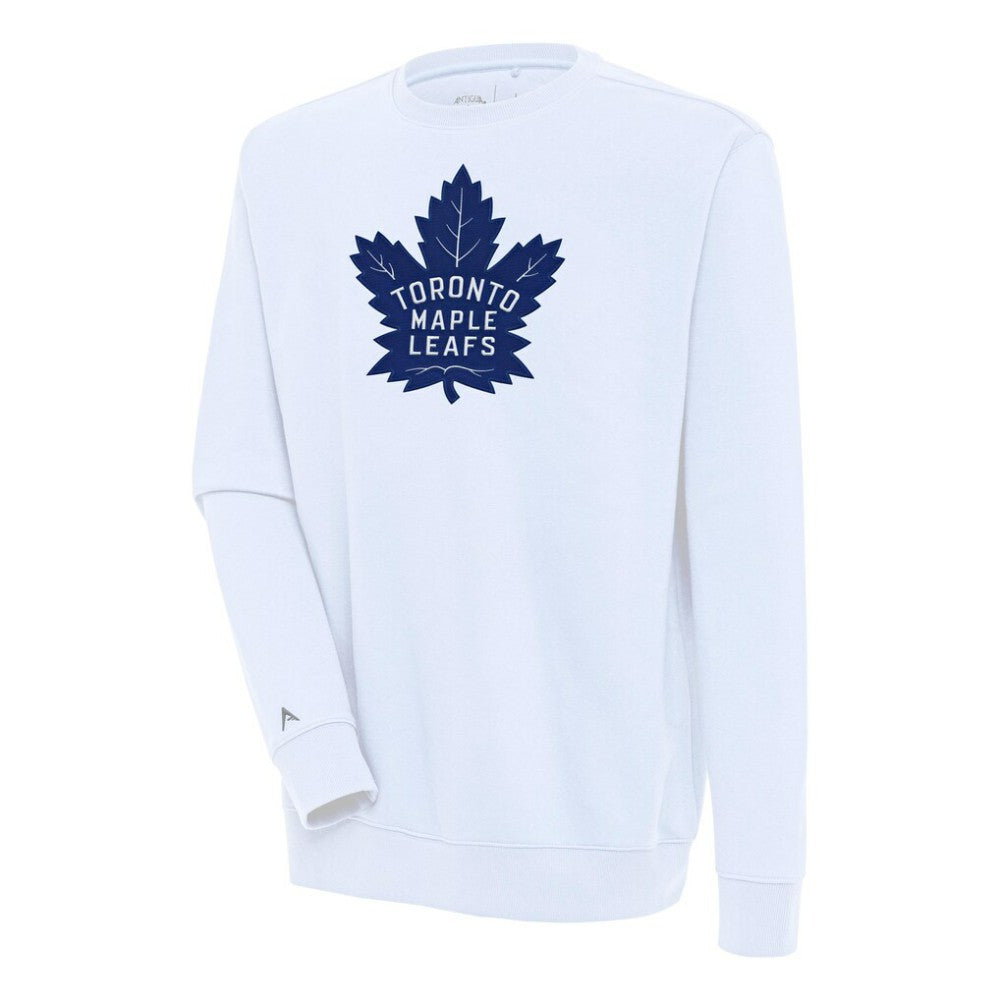 Toronto Maple Leafs Antigua Victory Pullover Sweatshirt - White | NHL Lifestyle