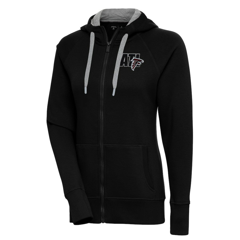 Atlanta Falcons Antigua Women's Victory Full-Zip Hoodie - Black - NFL