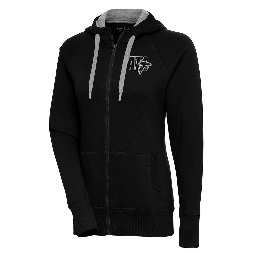 Atlanta Falcons Antigua Women's Victory Full-Zip Hoodie - Black - NFL