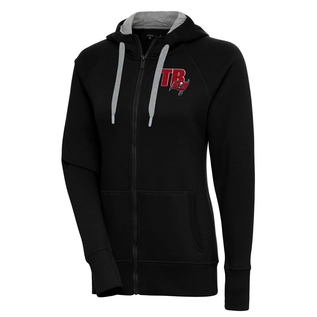 Tampa Bay Buccaneers Antigua Women's Victory Full-Zip Hoodie - Black - NFL