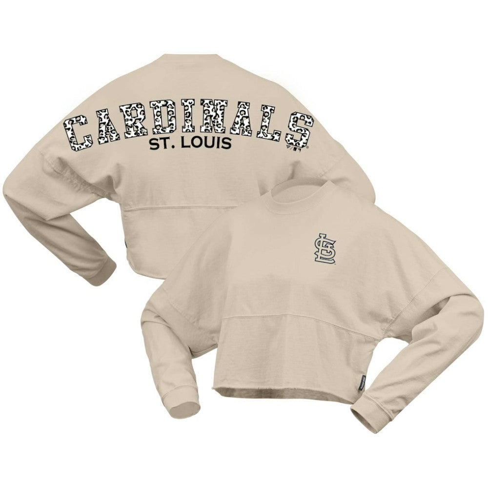 St. Louis Cardinals Fanatics Women's Long Sleeve Cropped Jersey T-Shirt for sale