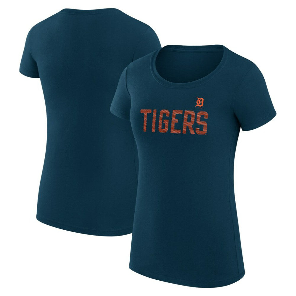 Detroit Tigers G-III 4Her by Carl Banks Women's Super-Slim Fit Lightweight Dot Print T-Shirt Outlet