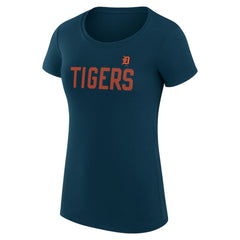 Detroit Tigers G-III 4Her by Carl Banks Women's Super-Slim Fit Lightweight Dot Print T-Shirt Outlet