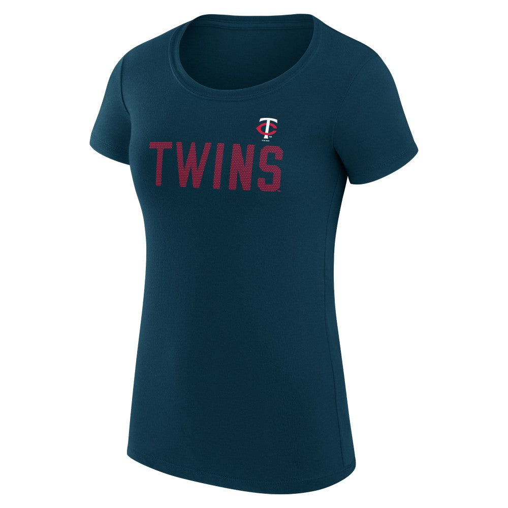 Minnesota Twins G-III 4Her by Carl Banks Women's Super-Slim Fit Lightweight Dot Print T-Shirt Sale