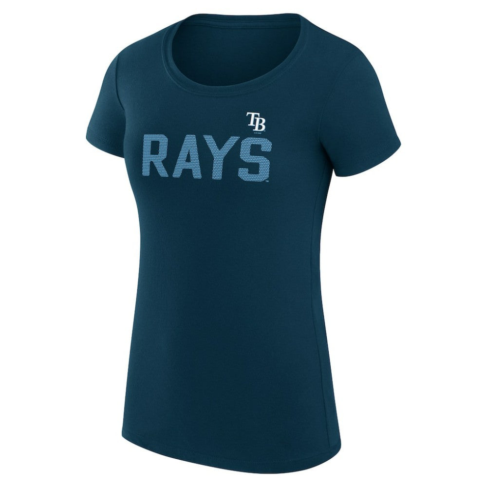 Tampa Bay Rays G-III 4Her by Carl Banks Women's Super-Slim Fit Lightweight Dot Print T-Shirt Sale