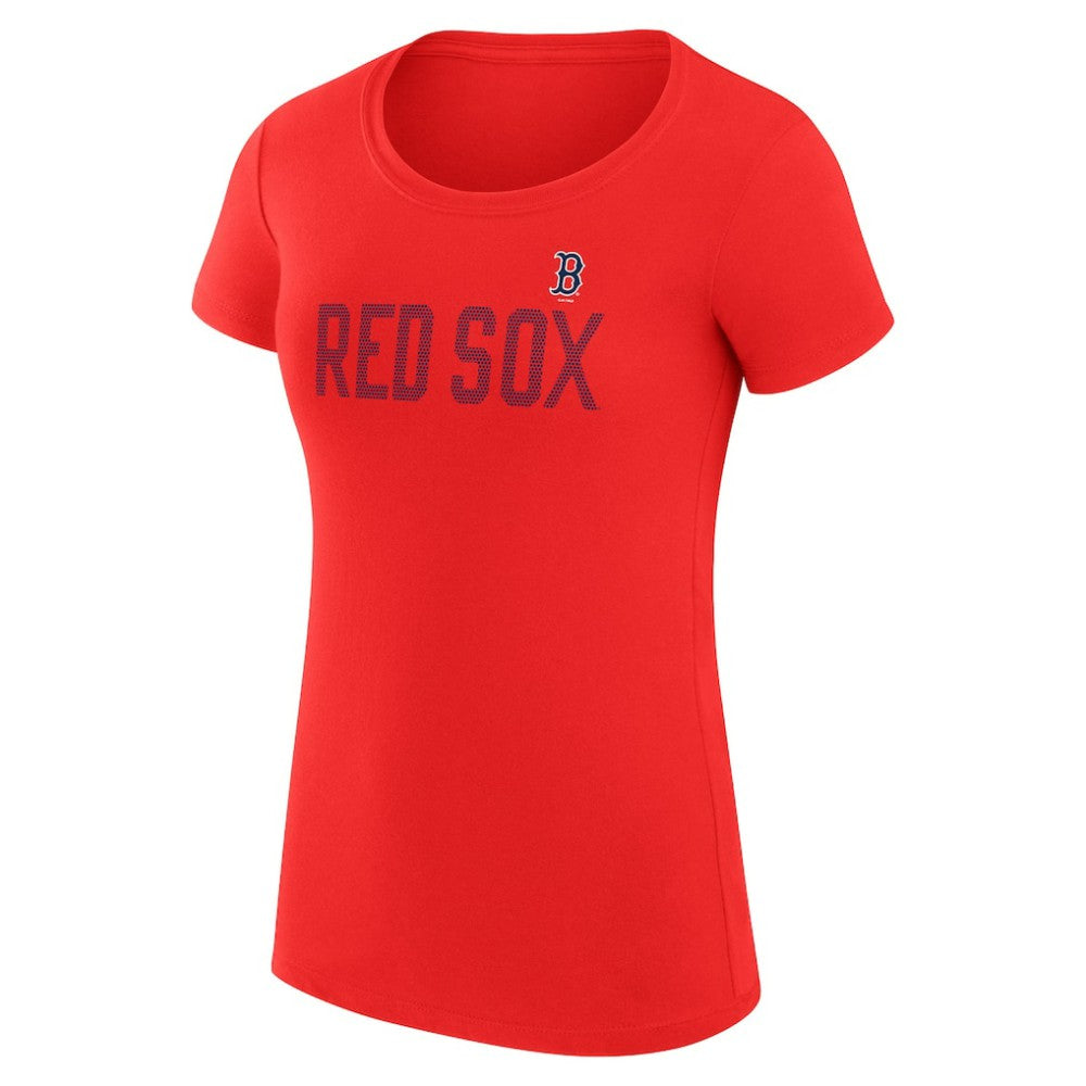 Boston Red Sox G-III 4Her by Carl Banks Women's Super-Slim Fit Lightweight Dot Print T-Shirt for sale