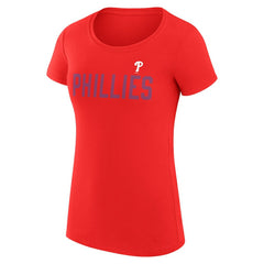 Philadelphia Phillies G-III 4Her by Carl Banks Women's Super-Slim Fit Lightweight Dot Print T-Shirt for sale